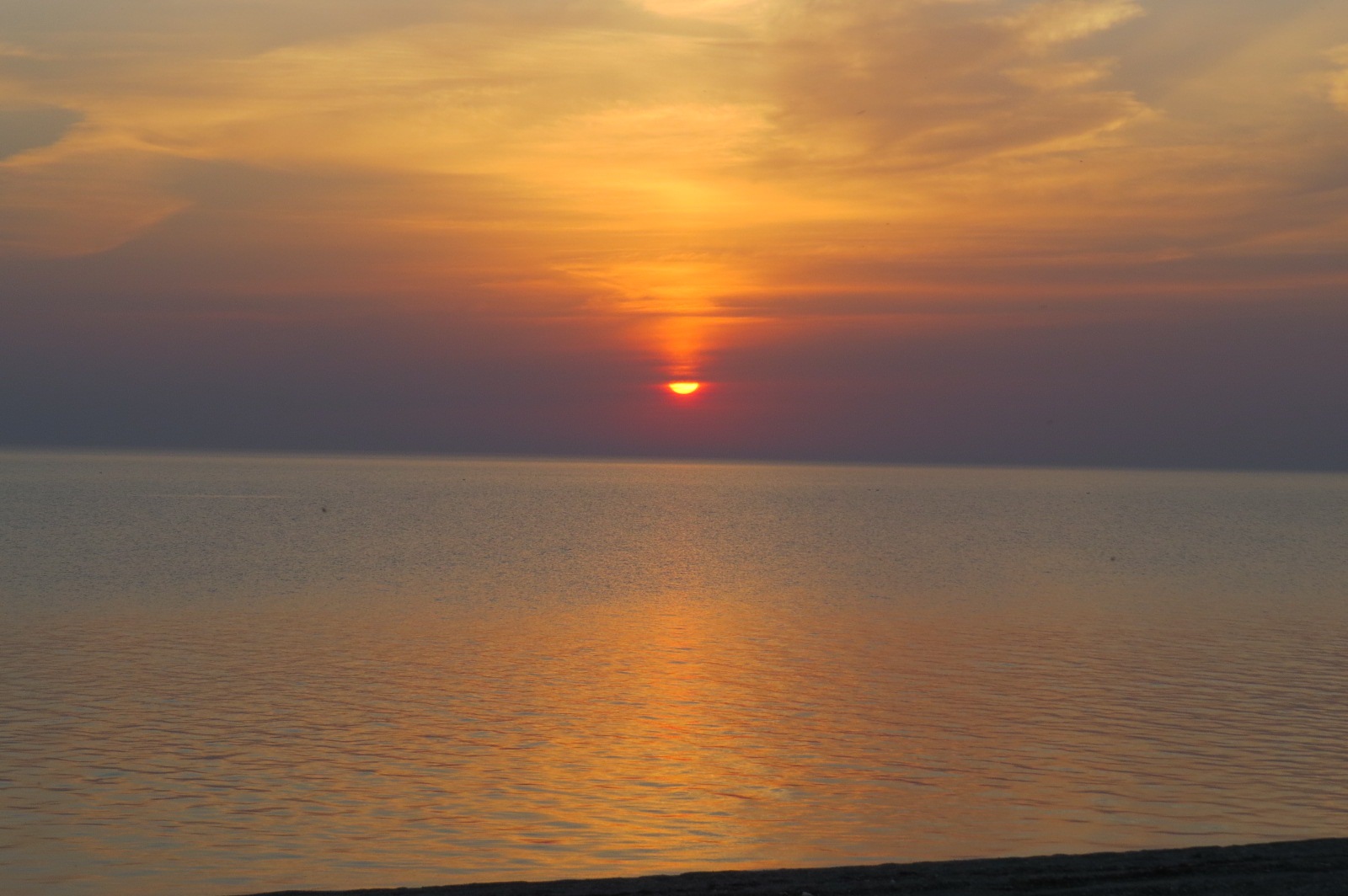 Солнце коснулось. Закат на Закинтосе. Below Sunset.