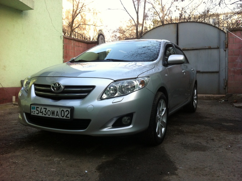 замена масла ну и конечно помылись =) — Toyota Corolla (140/150), 1,6 л ...