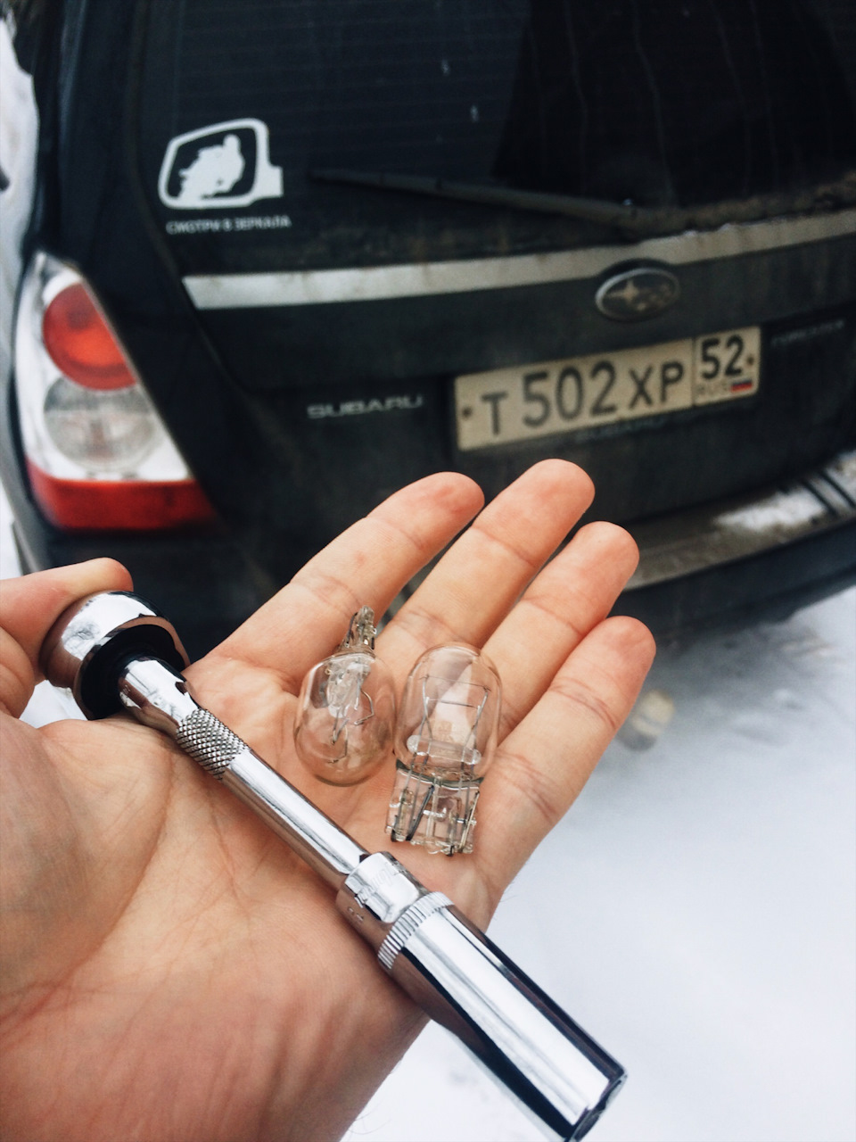 Замена стоп сигнала — Subaru Forester (SG), 2,5 л, 2007 года ...