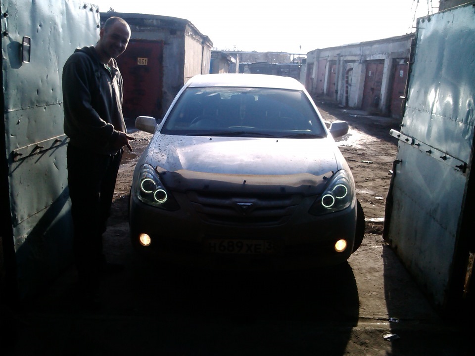 Toyota Caldina(241). Светодиодные вставки в линзованные фары. — TAU ...