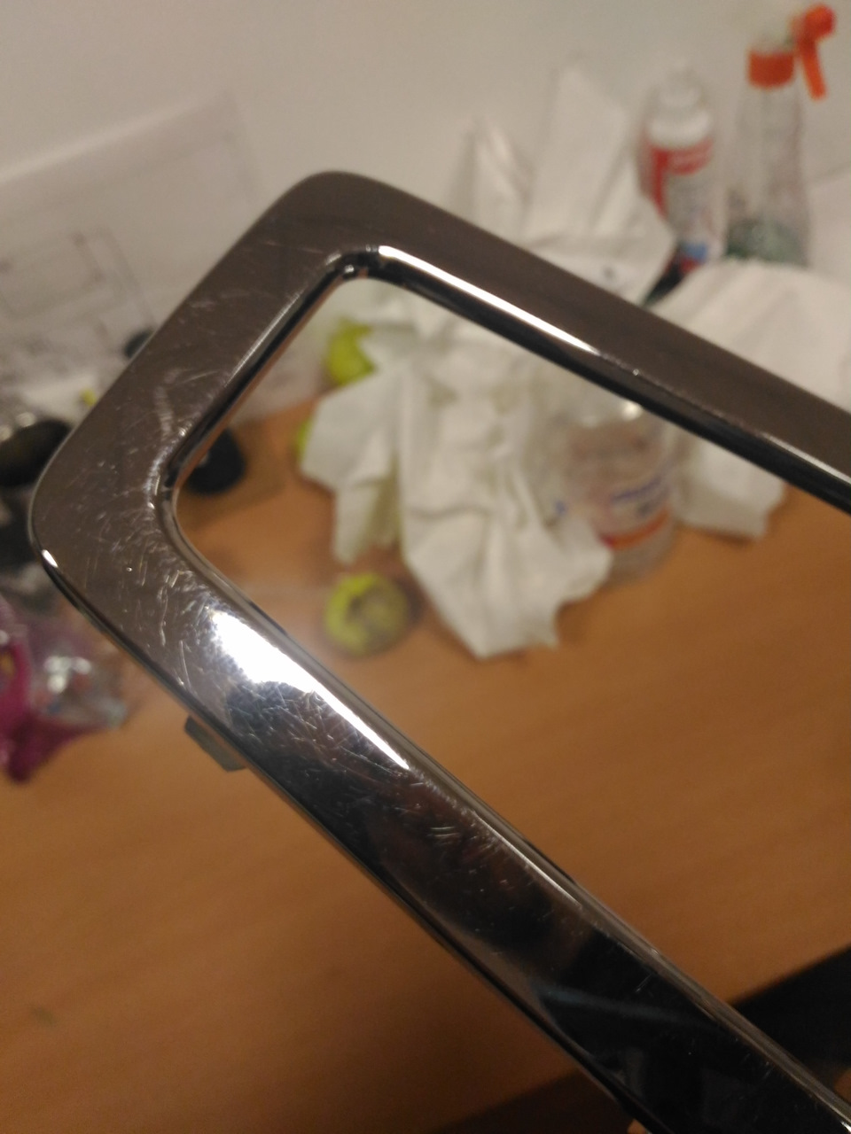 Детали салона(оклейка хром пленой)Ободок мккп. — Dodge Avenger Sedan, 2 ...