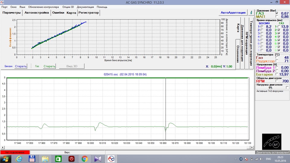 Аляска проваливает давление при прогазовке на месте с 1.05 до 0,67 атм. Газовая магистраль медь и редуктор прошли 135 тыс. км. — Renault Megane Scenic