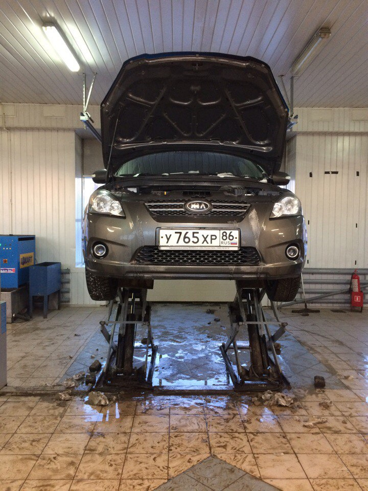 Замена масла, ламп и осмотр ходовой — KIA Pro_Ceed, 1,6 л, 2010 года ...