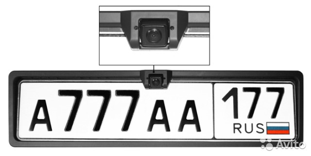 Рамка номерная с камерой — Toyota Nadia, 2 л, 2001 года | аксессуары ...