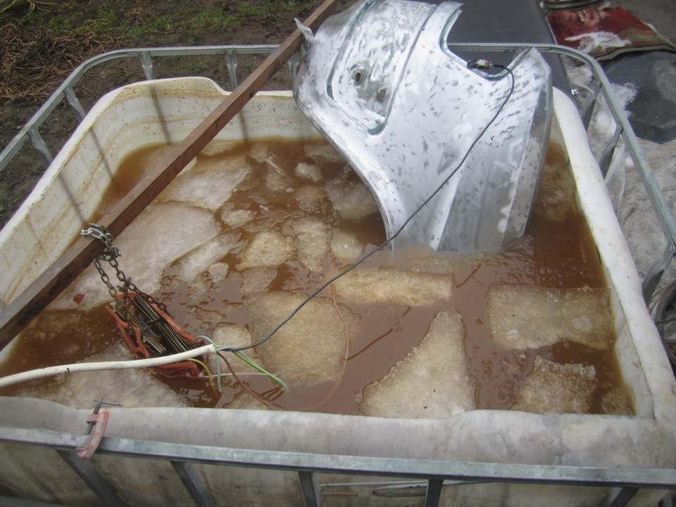 Очистка кузовных деталей электролизом + Водоструйная очистка ...