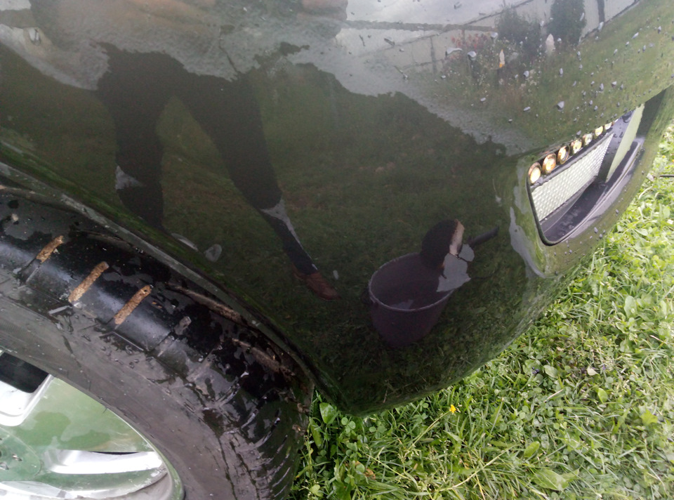 после обработки шкуркой, главное не перестараться, а то можно и лак протереть — Great Wall Hover