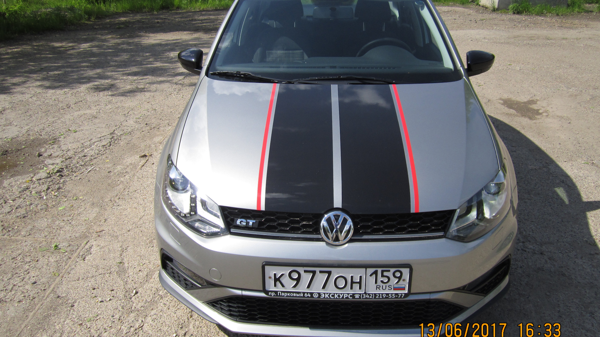 Полосы на VW Polo sedan gt