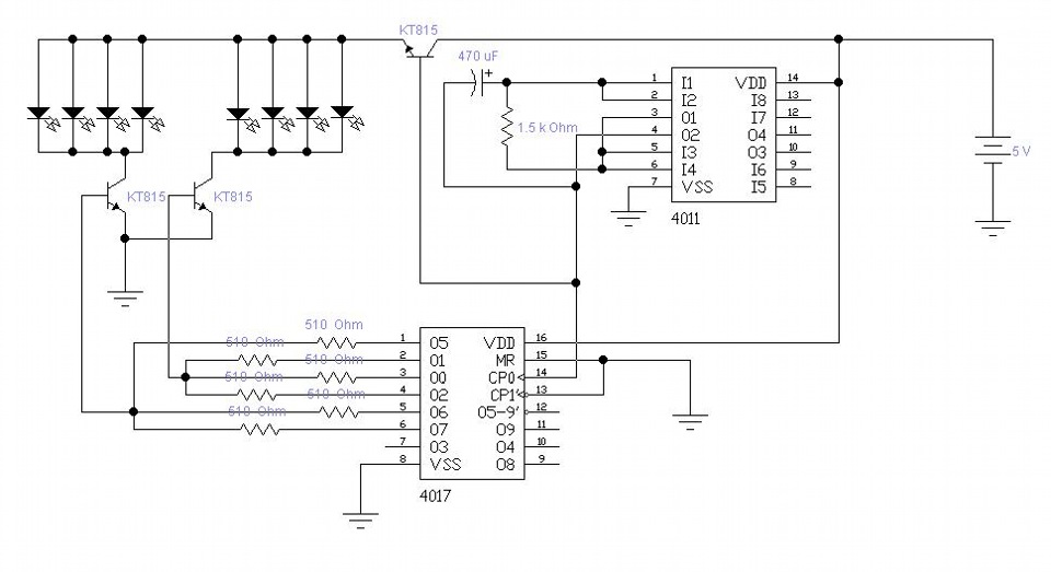 Hef4011bt схема включения