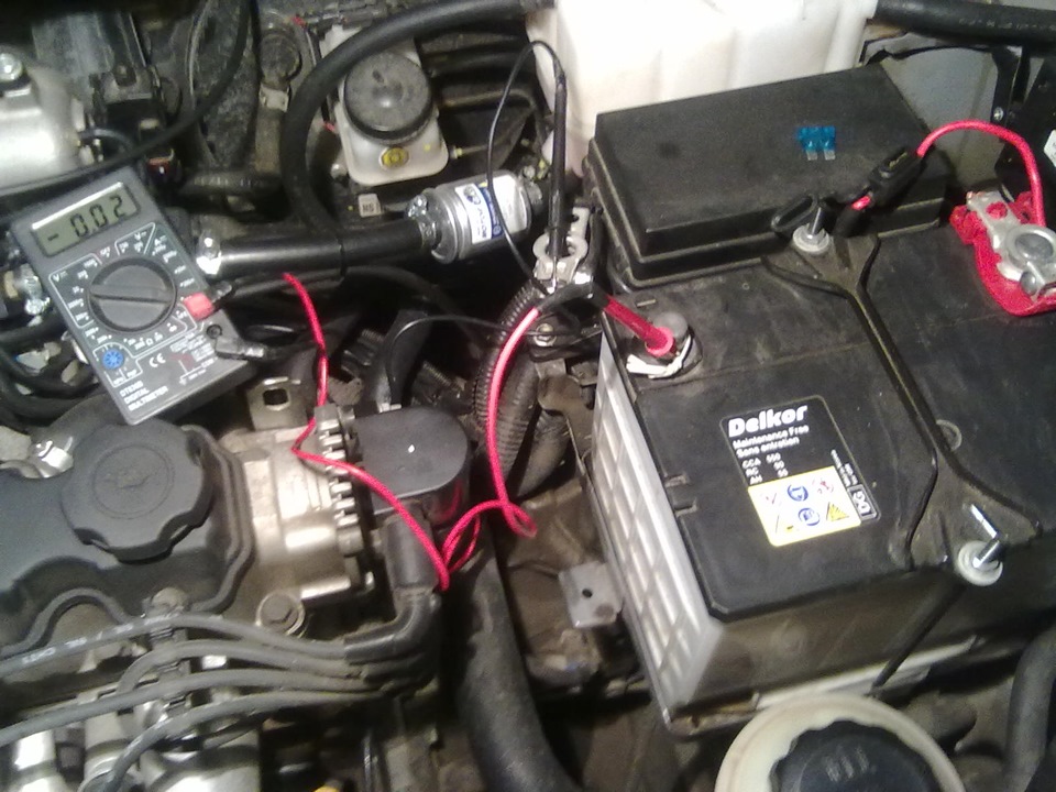 замер тока "утечки" — Chevrolet Aveo Sedan (1G), 1,5 л, 2011 года ...