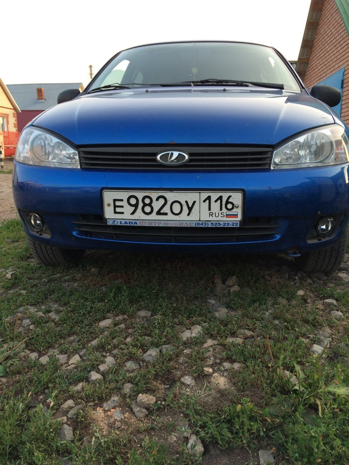 Туманки — Lada Калина Хэтчбек (1G), 1,6 л, 2007 года | аксессуары | DRIVE2