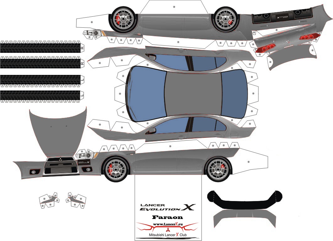 Для фанатов Lancer X(lancer из бумаги) — DRIVE2