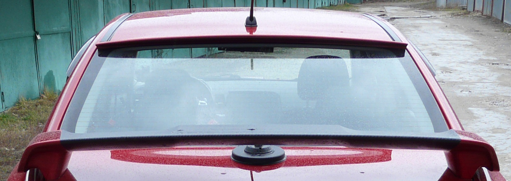 Накладка на заднее стекло — Mitsubishi Lancer X, 2 л, 2008 года ...
