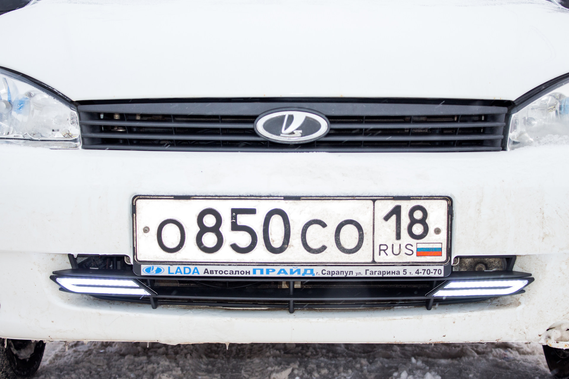 Установка ДХО Лада Калина Универсал — Lada Калина Универсал (1G), 1,6 л ...