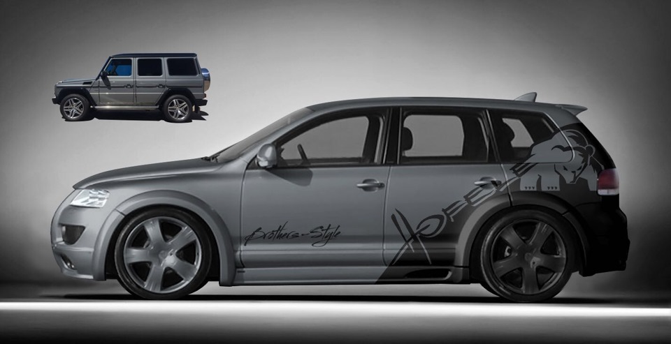 Touareg 2010 винилография