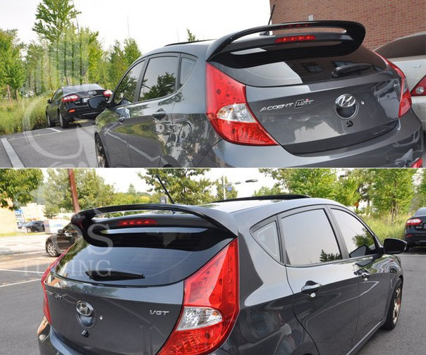 Хендай солярис хэтчбек как снять Спойлер от gos-tuning - Hyundai Solaris Hatchback, 1,6 л, 2015 года стайлинг DRI