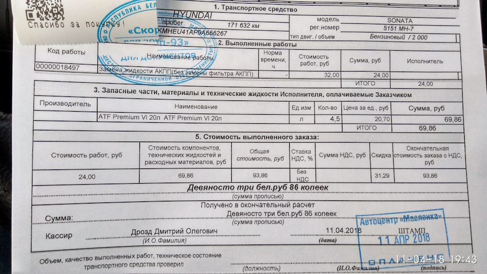 частичная замена масла в АКПП — DRIVE2