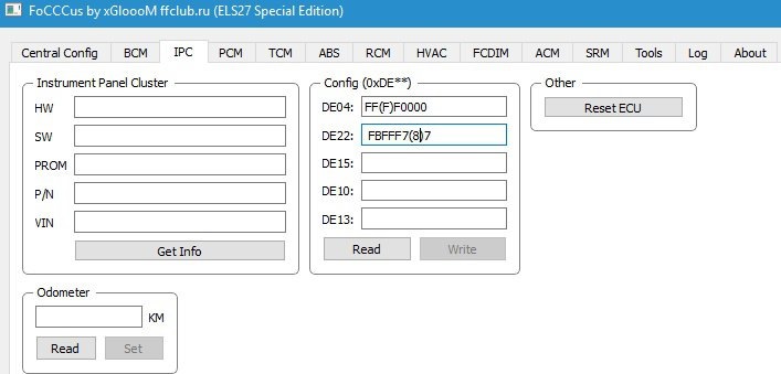 Focus config