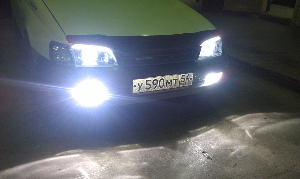 Ксенон В ПТФ И Подключение ПТФ Через Родное Реле — Toyota Caldina (190 ...