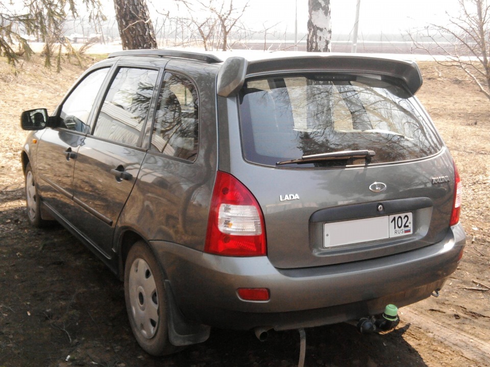 Спойлер. — Lada Калина Универсал (1G), 1,6 л, 2009 года | аксессуары ...