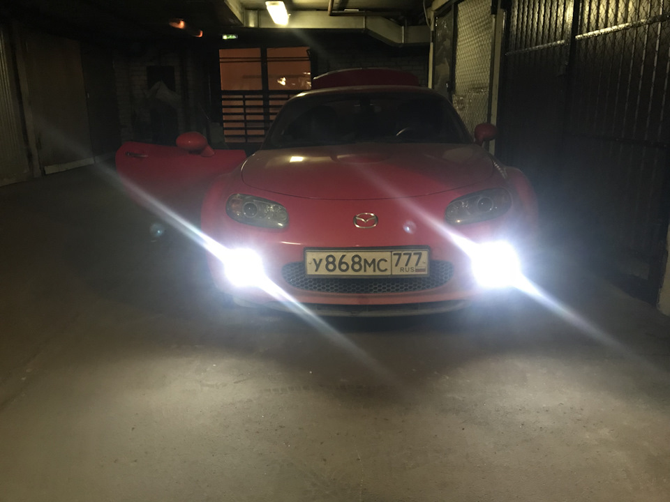 ДХО из ПТФ (делаем ПТФ без габаритов). — Mazda MX-5 (NC), 2 л, 2008 ...