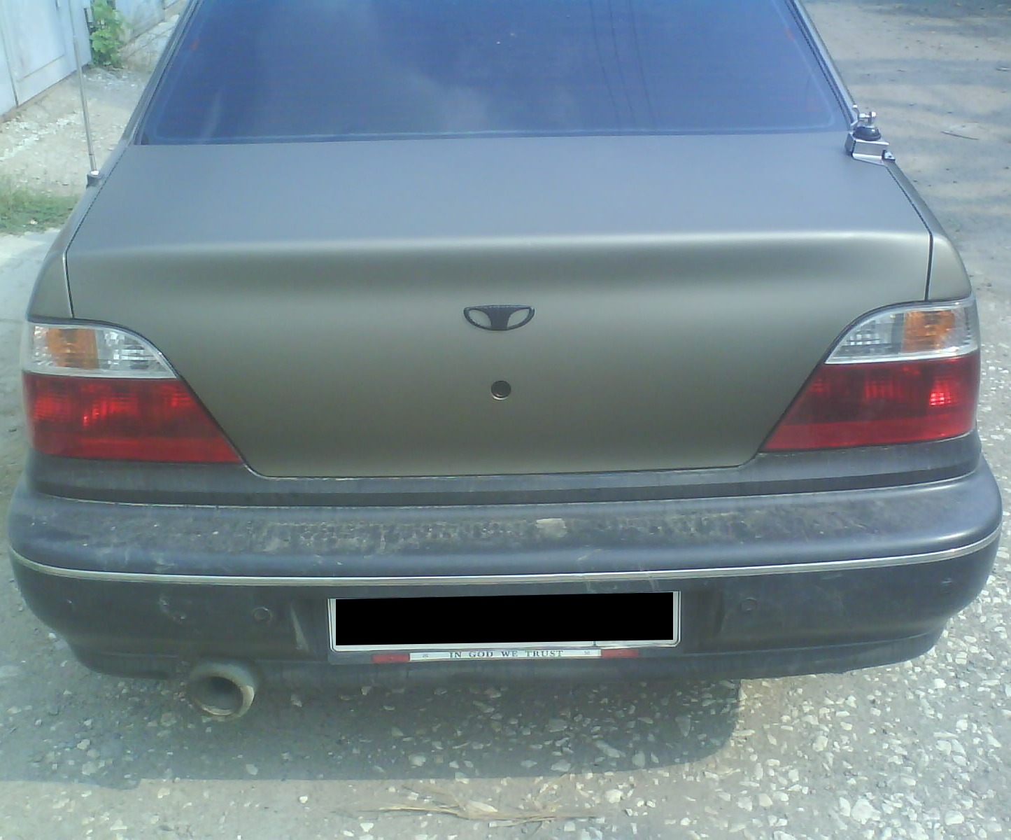 обклейка багажника и фонарей — Daewoo Nexia (2G), 1,5 л, 2001 года ...