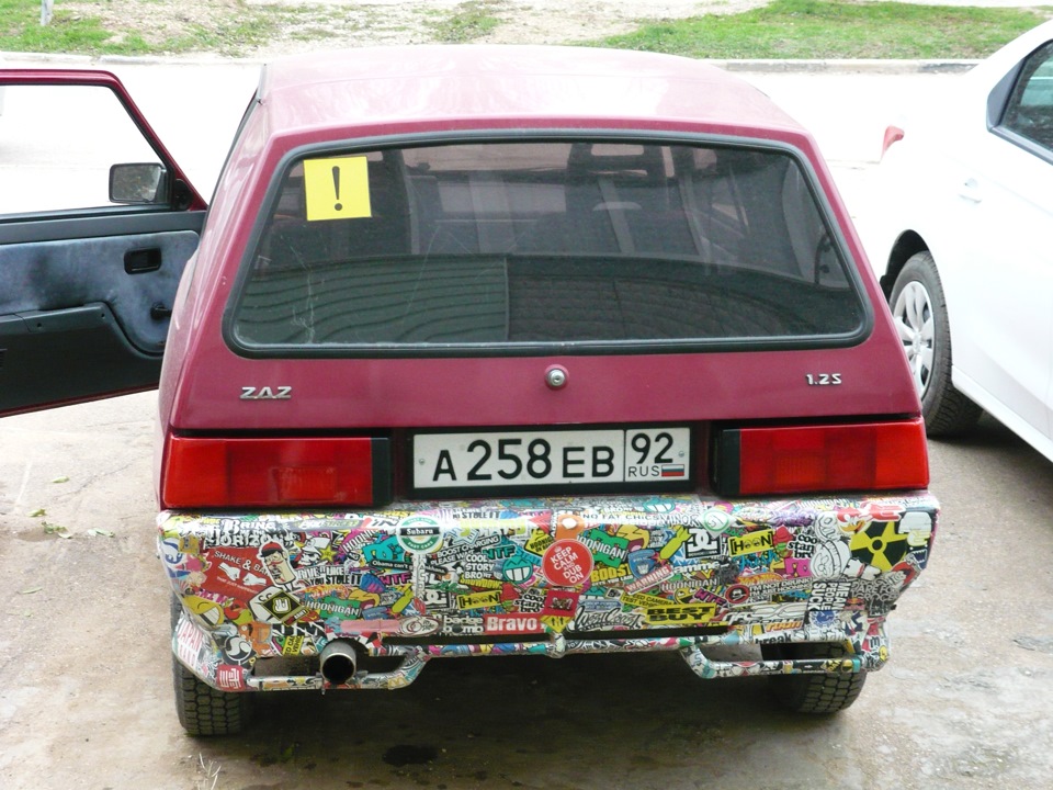 Пленка на задние фонари. — ЗАЗ 1102, 1,2 л, 2003 года | стайлинг | DRIVE2