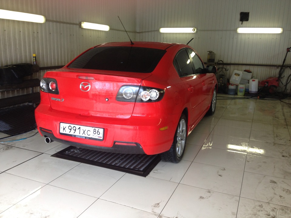 Отмыл машину от битумных точек, порыл жидким воском. — Mazda 3 (1G) BK ...