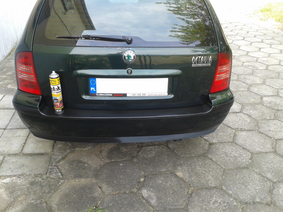 Восстановление цвета черного пластика на бамперах с помощью полироля ...