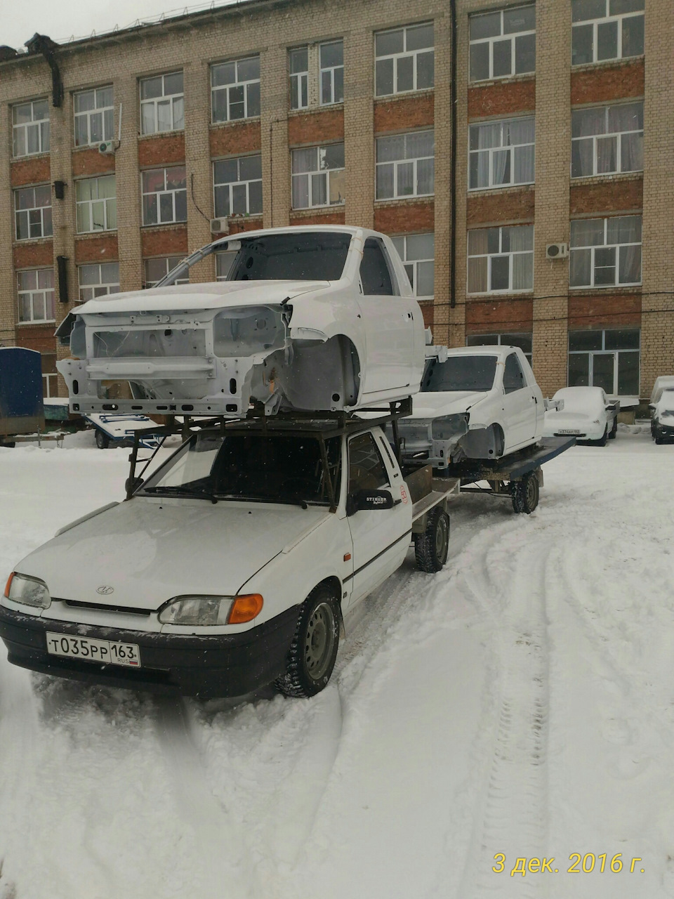 На работе ) ПСА ВИС АВТО — Lada Калина универсал, 1,4 л, 2010 года | просто  так | DRIVE2