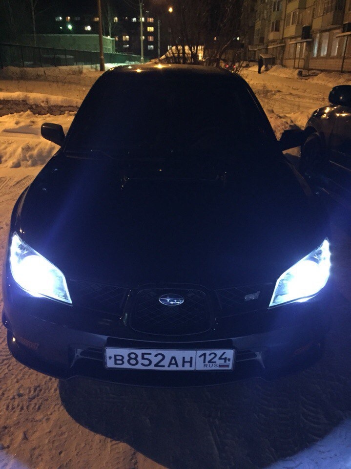 Ксенон вместо галогенок. — Subaru Impreza WRX STI (GD), 2 л, 2006 года ...