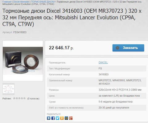 MR370723 Диск тормозной Mitsubishi | Запчасти на DRIVE2