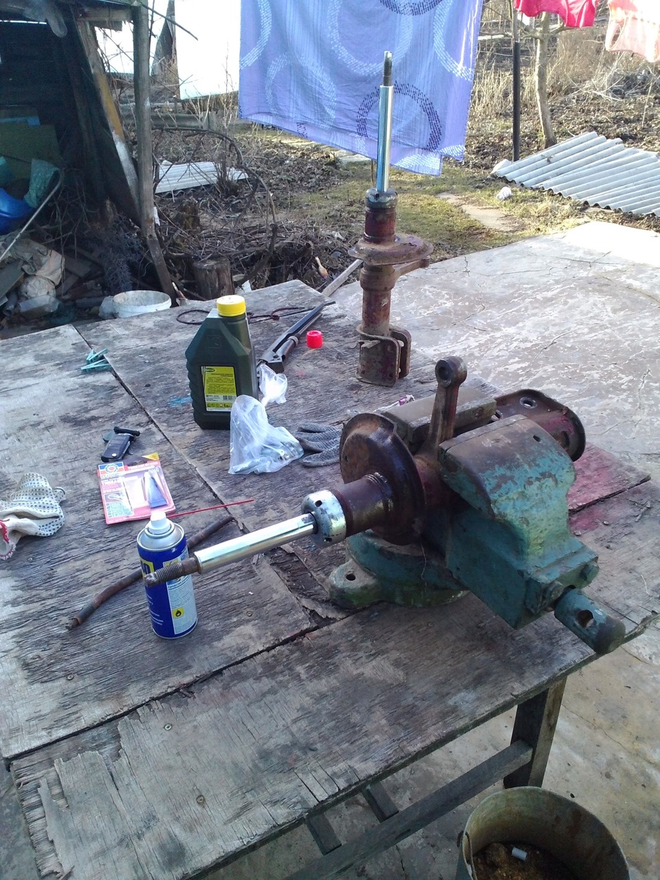 Качаем стойки demfi -70 на масло) — Lada 2114, 1,6 л, 2006 года ...