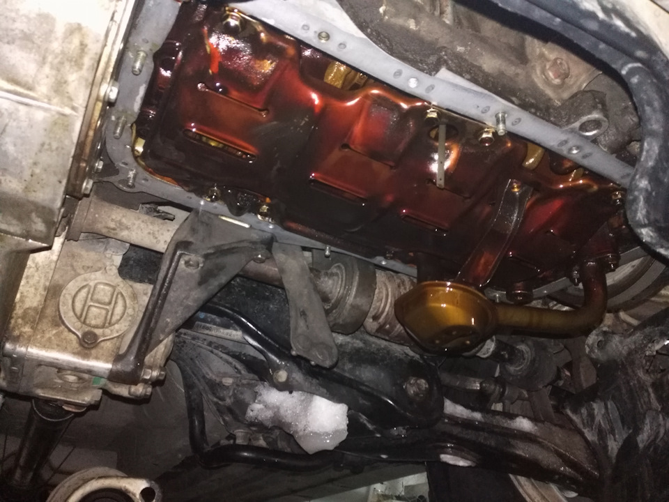Как снять поддон двигателя honda domani механика Замена прокладки поддона, но, увы. - Honda CR-V (RD1, RD2), 2 л, 1998 года своим