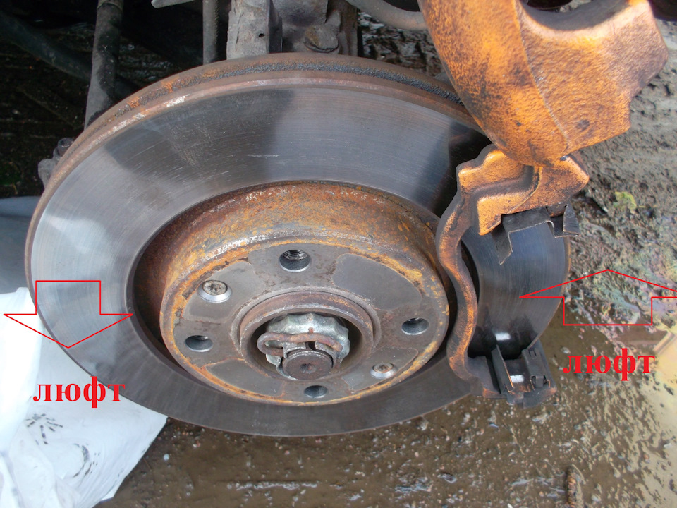 При нажатии на тормоз дёргает руль. — Citroen Berlingo (1G), 1,4 л ...