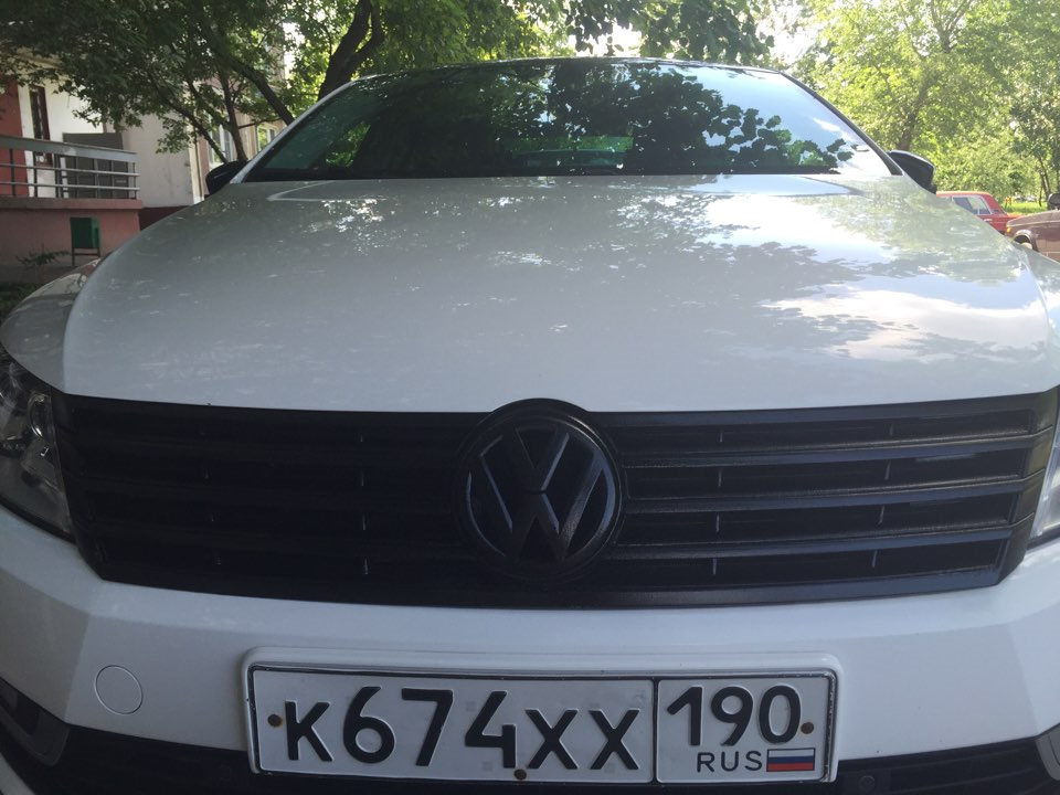 Покраска радиаторной решетки антигравийкой. — Volkswagen Passat CC, 1,8 ...