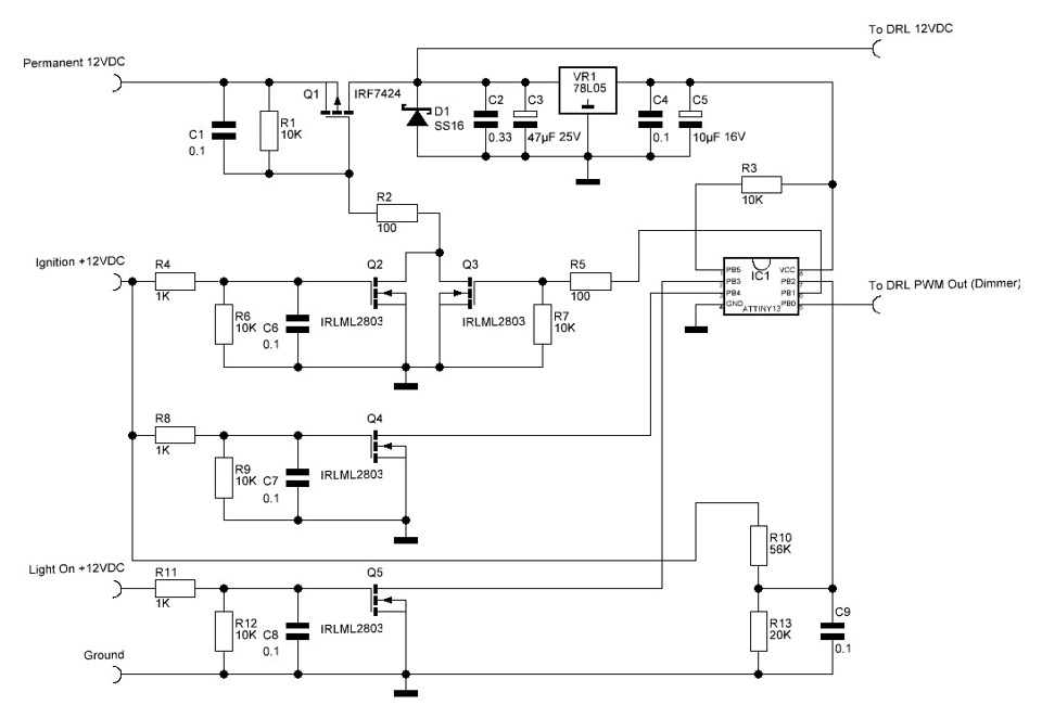 Проекты на attiny13