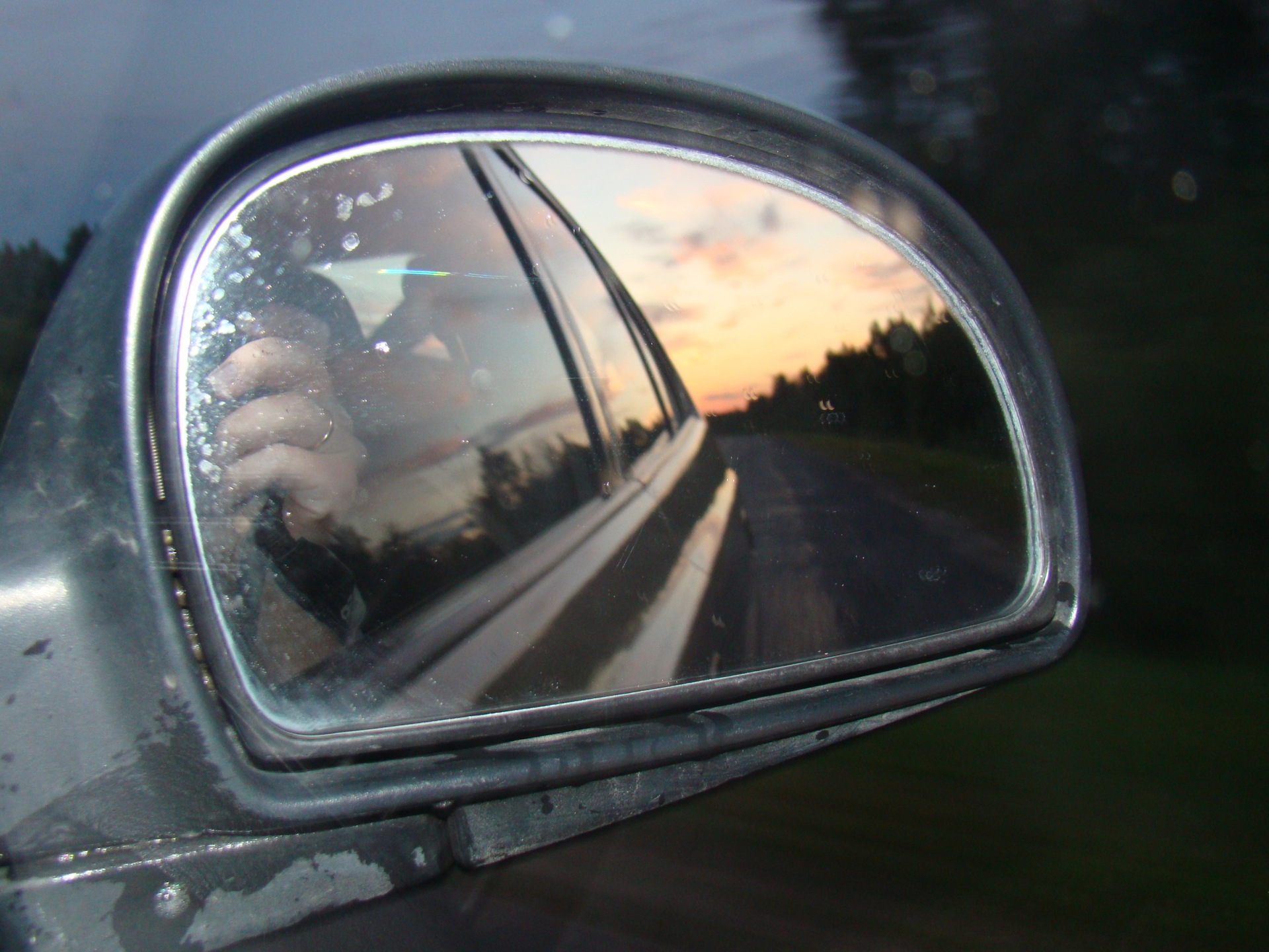 OBJECTS IN MIRROR ARE CLOSER THAN THEY APPEAR