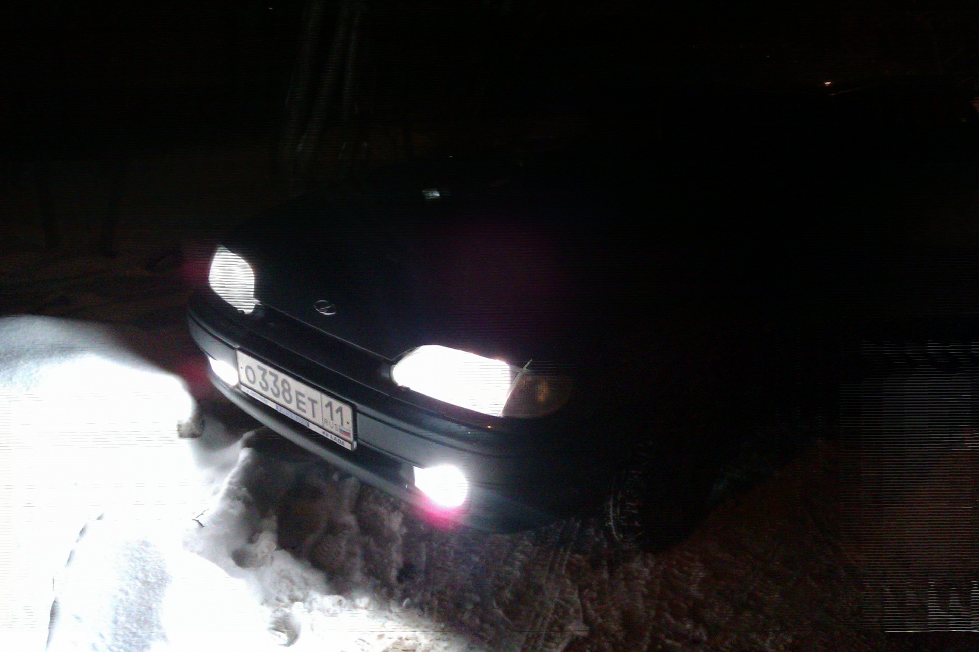 Замена бампера + Установка противотуманок — Lada 2114, 1,6 л, 2011 года ...