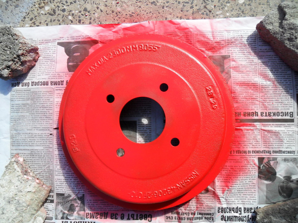 Замена задних барабанных колодок часть 1 — Nissan Primera (P11), 1,6 л ...