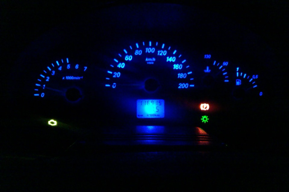 Установка приборки Калина на 2110) — LADA 21103, 1,5 л., 2003 года ...