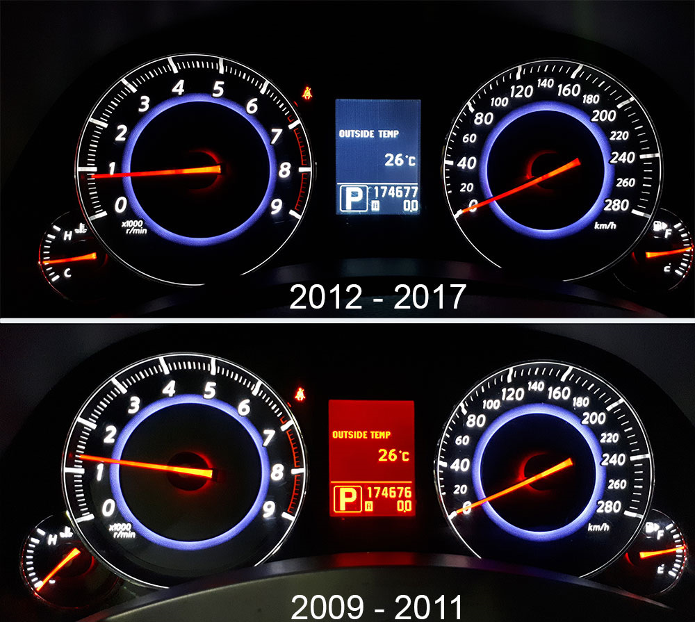 Инфинити g35 приборная панель настройка