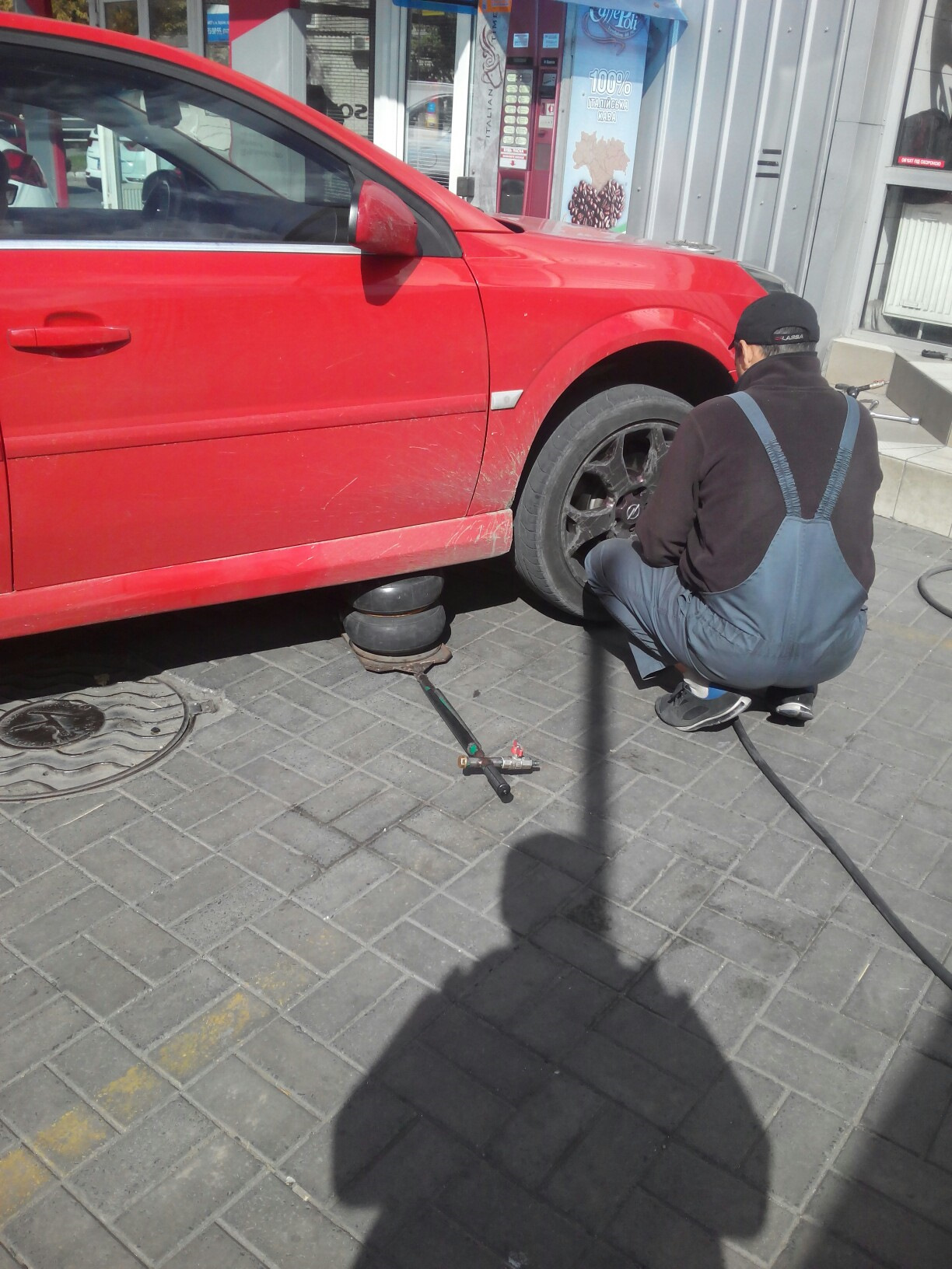 Ещё один неравный бой с ямами.)))ОРС. — Opel Vectra C OPC, 2,8 л, 2006 ...