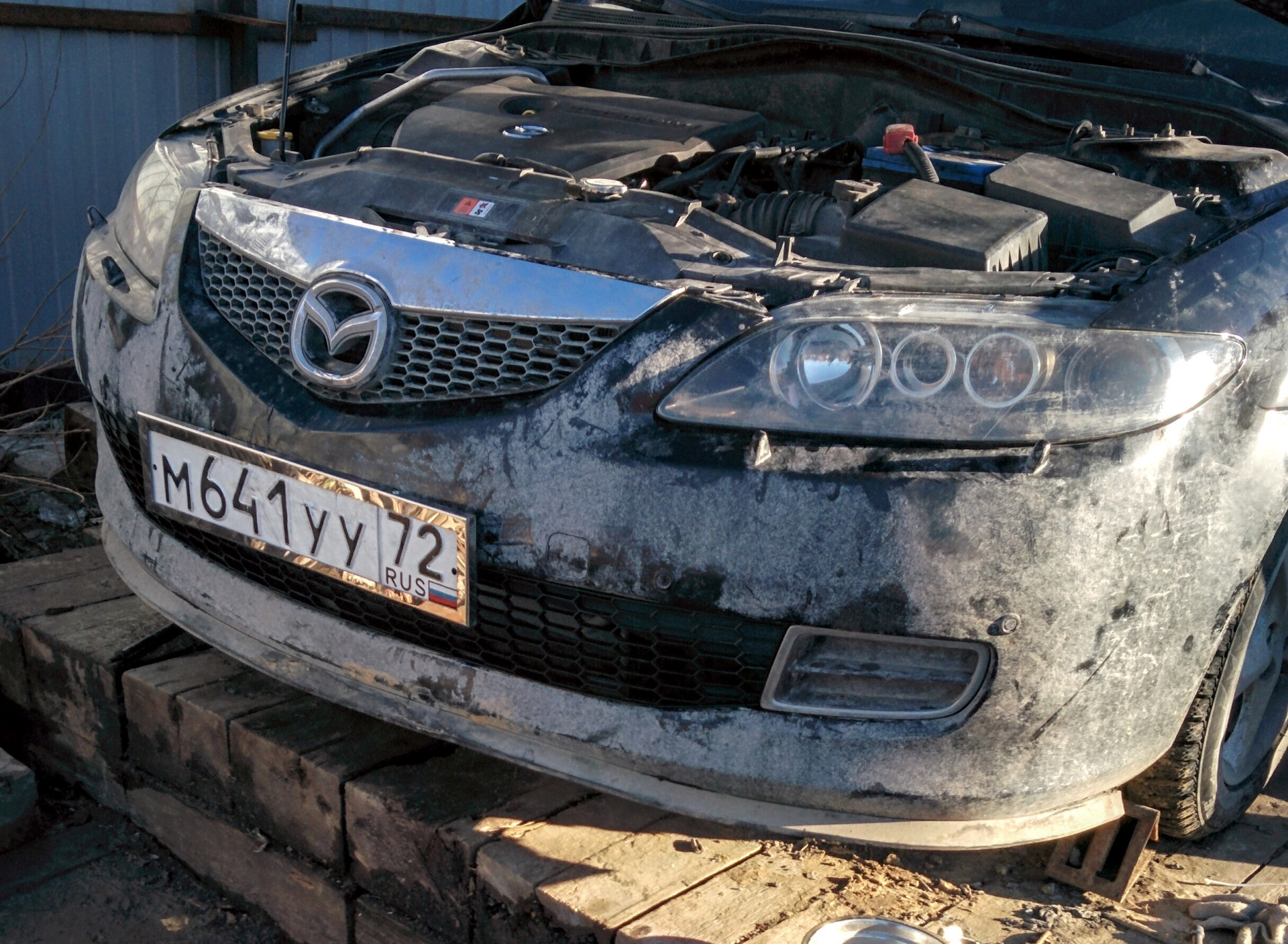 Ремонт после ДТП. Жив, полуцел, орёл. — Mazda 6 (1G), 1,8 л., 2006 года ...