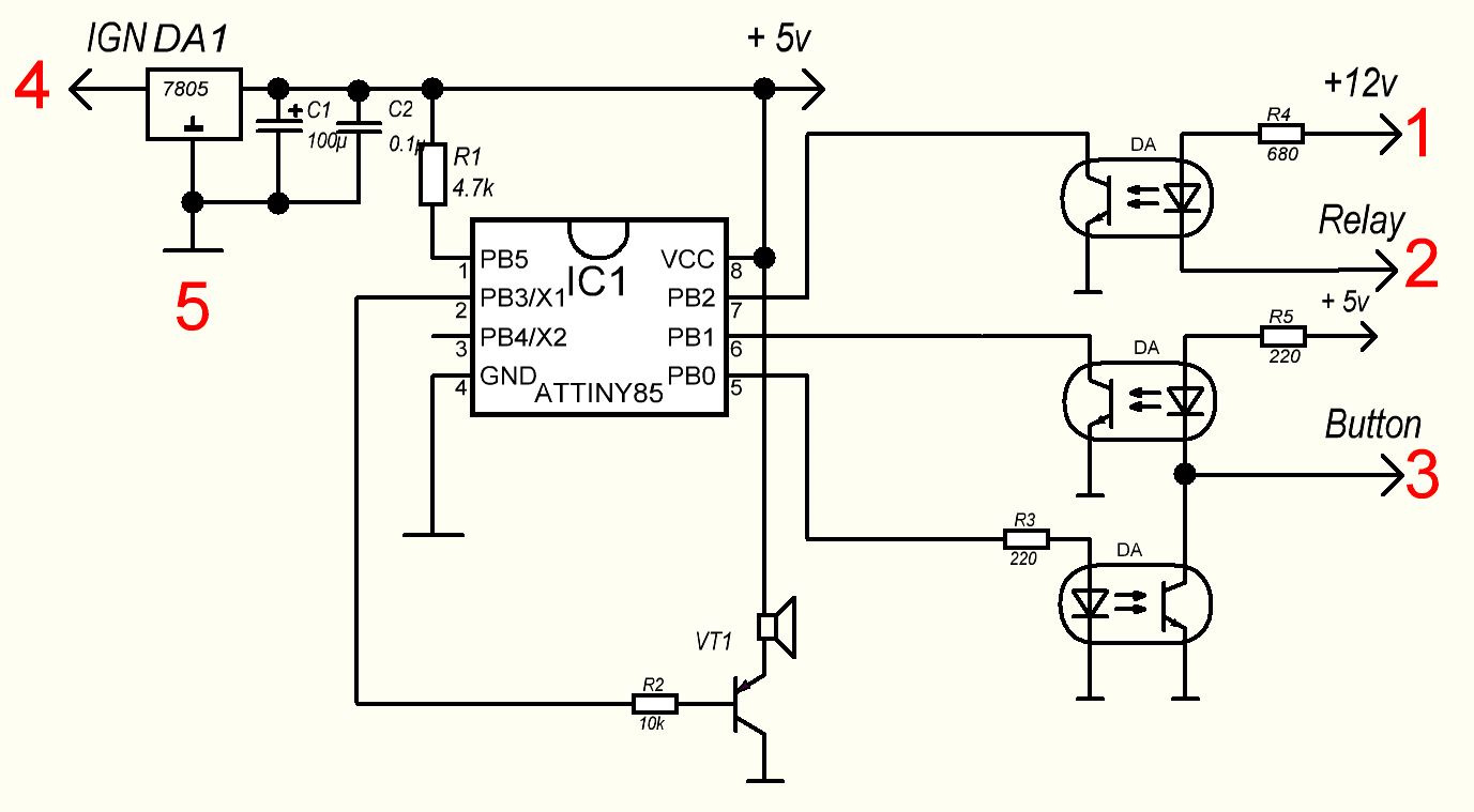 Pc817 схема включения