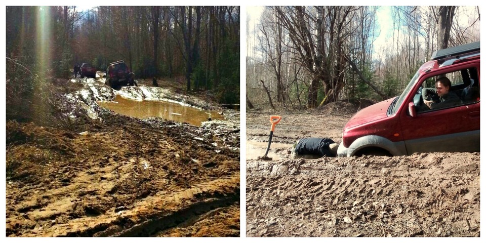 Ииии… Плюх! — Suzuki Jimny (1G)