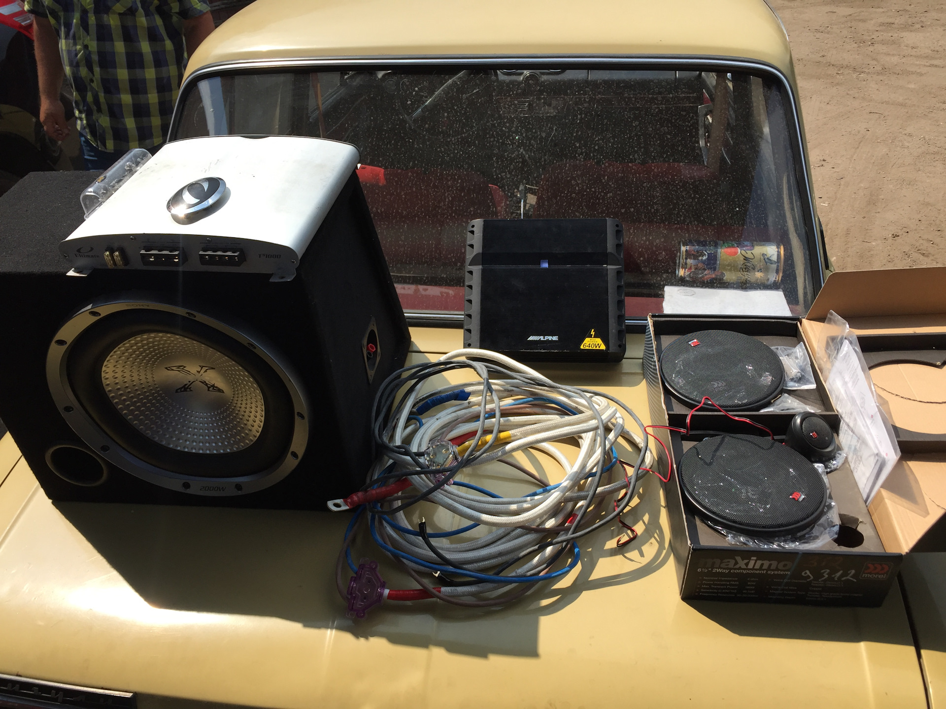 Музыка.Начало. Morel Maximo 6, Alpine PMX-F640, Саб Sony XS-GTR121L ...