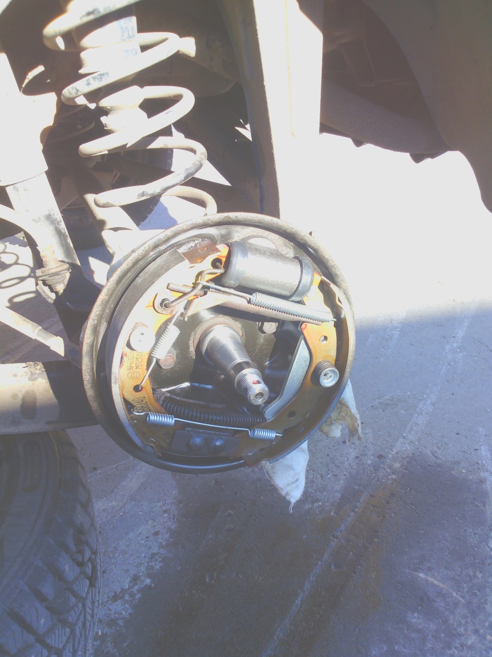 Ремонт задних тормозов — Daewoo Matiz (M100, M150), 0,8 л, 2008 года ...