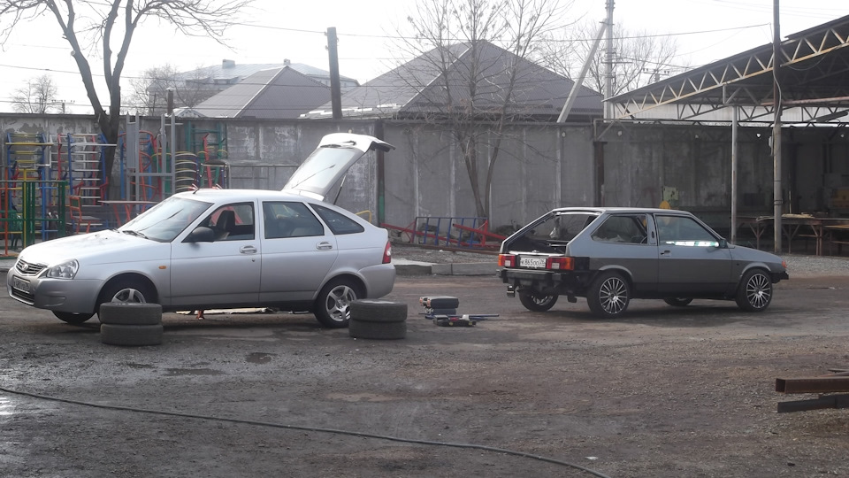 Красим ВАЗ-2113. — Lada 2113, 1,6 л, 2007 года | своими руками | DRIVE2