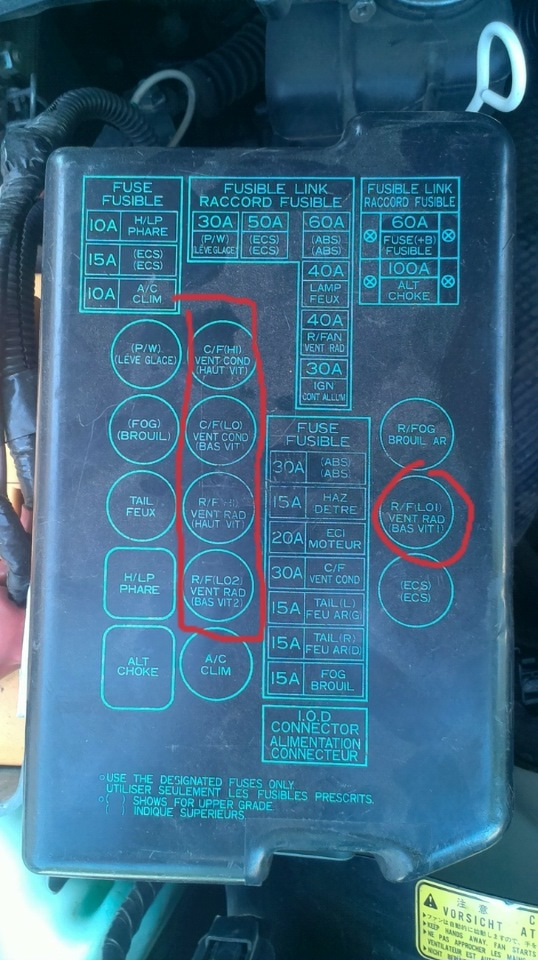 предохранители тойота