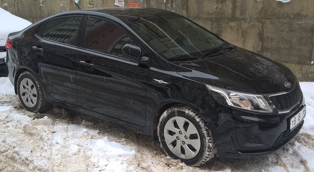 Съемная тонировка на Kia Rio 3 поколение (2011 2012 2013 2014 2015 2016 2017) Al